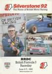 Programme cover of Silverstone Circuit, 07/06/1992