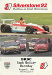 Programme cover of Silverstone Circuit, 31/08/1992