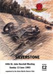 Programme cover of Silverstone Circuit, 13/06/1993