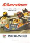 Programme cover of Silverstone Circuit, 06/08/1995