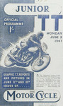 Programme cover of Snaefell Mountain Circuit, 09/06/1947