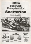 Programme cover of Snetterton Circuit, 06/07/2003