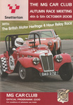Programme cover of Snetterton Circuit, 05/10/2008