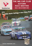 Programme cover of Snetterton Circuit, 03/10/2010