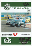 Programme cover of Snetterton Circuit, 07/10/2012