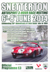 Programme cover of Snetterton Circuit, 08/06/2014