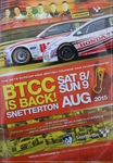 Programme cover of Snetterton Circuit, 09/08/2015