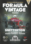 Programme cover of Snetterton Circuit, 17/09/2017