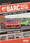 Programme cover of Snetterton Circuit, 11/08/2019