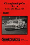 Programme cover of Snetterton Circuit, 29/03/1987