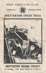 Programme cover of Snetterton Circuit, 12/04/1953