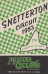 Programme cover of Snetterton Circuit, 05/09/1953