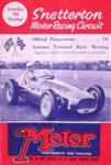 Programme cover of Snetterton Circuit, 09/10/1954