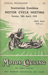Programme cover of Snetterton Circuit, 10/04/1955