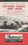 Programme cover of Snetterton Circuit, 07/09/1958
