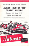 Programme cover of Snetterton Circuit, 14/06/1959