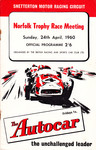 Programme cover of Snetterton Circuit, 24/04/1960