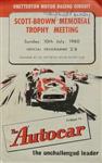 Programme cover of Snetterton Circuit, 10/07/1960