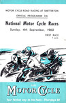 Programme cover of Snetterton Circuit, 04/09/1960
