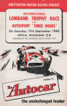 Programme cover of Snetterton Circuit, 17/09/1960