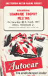 Programme cover of Snetterton Circuit, 25/03/1961