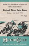 Programme cover of Snetterton Circuit, 02/04/1961