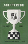 Programme cover of Snetterton Circuit, 09/07/1961