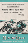 Programme cover of Snetterton Circuit, 03/09/1961