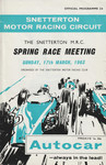 Programme cover of Snetterton Circuit, 17/03/1963