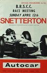 Programme cover of Snetterton Circuit, 12/04/1964