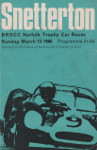 Programme cover of Snetterton Circuit, 13/03/1966