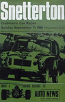 Programme cover of Snetterton Circuit, 11/09/1966