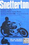 Programme cover of Snetterton Circuit, 23/10/1966