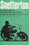 Programme cover of Snetterton Circuit, 25/06/1967