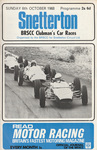 Programme cover of Snetterton Circuit, 06/10/1968