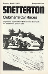 Programme cover of Snetterton Circuit, 05/04/1970