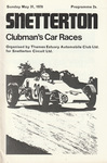 Programme cover of Snetterton Circuit, 31/05/1970