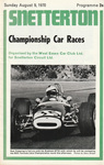 Programme cover of Snetterton Circuit, 09/08/1970