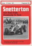 Programme cover of Snetterton Circuit, 01/08/1971