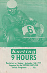 Programme cover of Snetterton Circuit, 05/09/1971