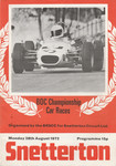 Programme cover of Snetterton Circuit, 28/08/1972