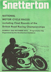 Programme cover of Snetterton Circuit, 15/10/1972