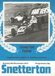 Programme cover of Snetterton Circuit, 05/11/1972