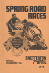 Programme cover of Snetterton Circuit, 07/04/1973