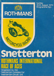Programme cover of Snetterton Circuit, 26/08/1973