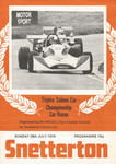 Programme cover of Snetterton Circuit, 28/07/1974