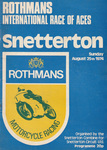 Programme cover of Snetterton Circuit, 25/08/1974