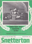 Programme cover of Snetterton Circuit, 27/10/1974