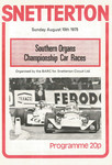 Programme cover of Snetterton Circuit, 10/08/1975