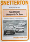 Programme cover of Snetterton Circuit, 25/08/1975